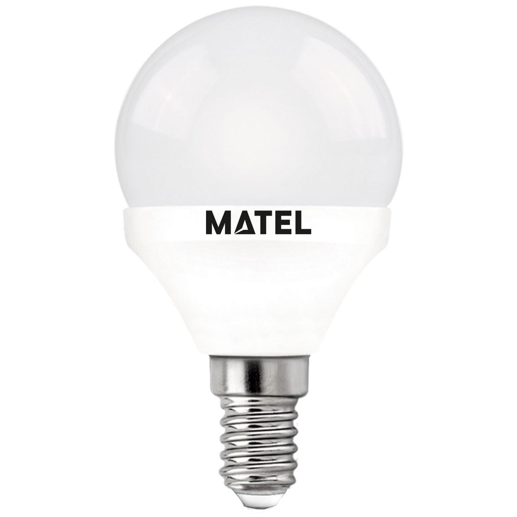 BOMBILLA LED MATEL ESFÉRICA E14 5W NEUTRA (3 INTENSIDADES)