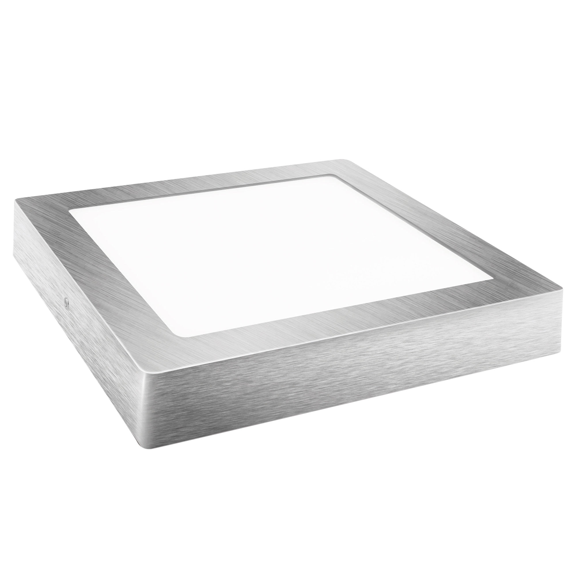 DOWNLIGHT LED MATEL SUPERFICIE CUADRADO PLATA 6W NEUTRA