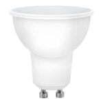 Bombilla LED dicroica GU10 MATEL blanca de 7W con acabado mate.