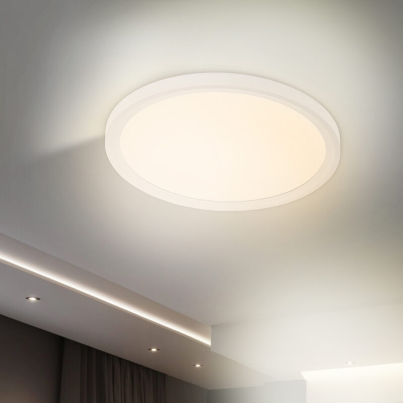 PANEL LED REDONDO SUPERFICIE BLANCO 230MM 18W CCT - Imagen 3