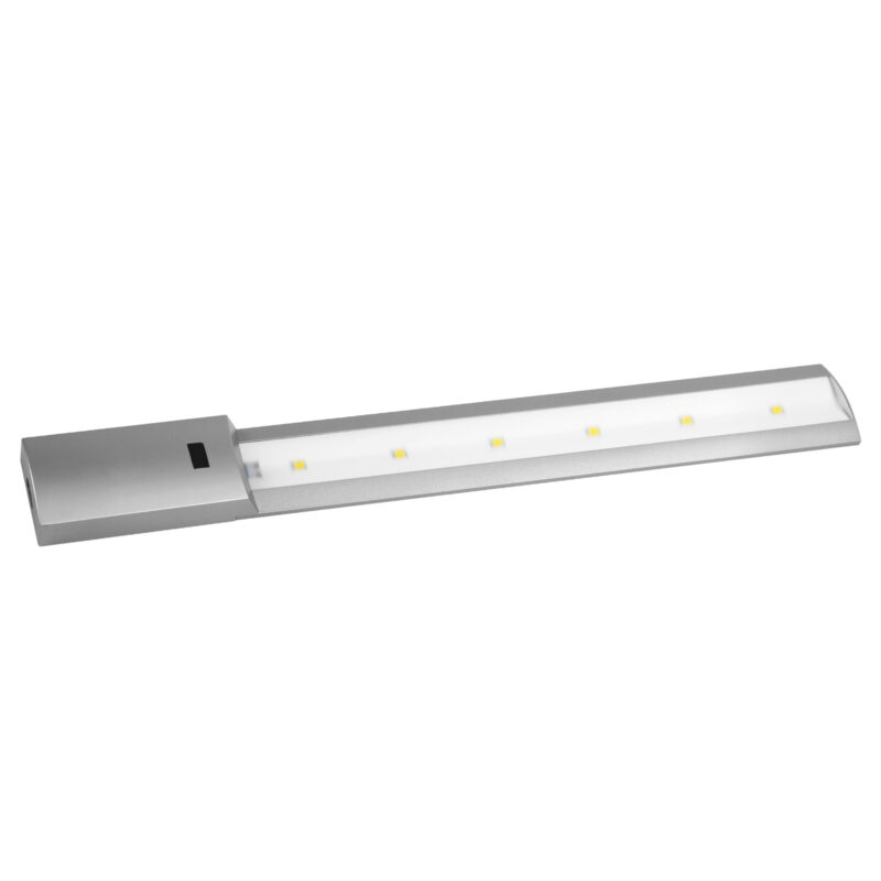 REGLETA LED PLATA CON SENSOR 44 X 5,5CM 7W FRÍA