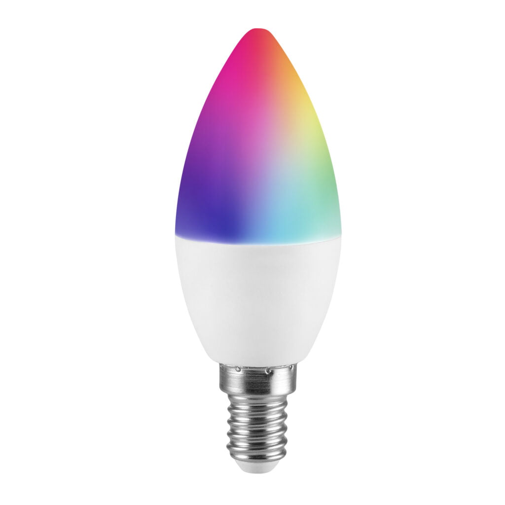 BOMBILLA LED VELA MATEL SMART WIFI E14 5,5W RGB