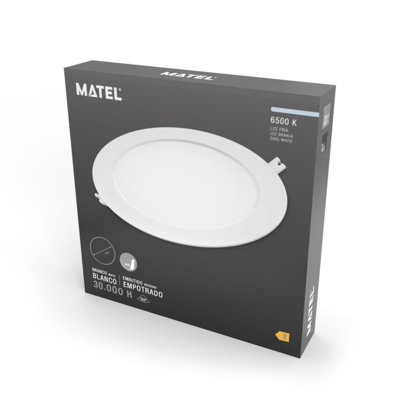 DOWNLIGHT LED PC REDONDO BLANCO 6W NEUTRA - Imagen 2