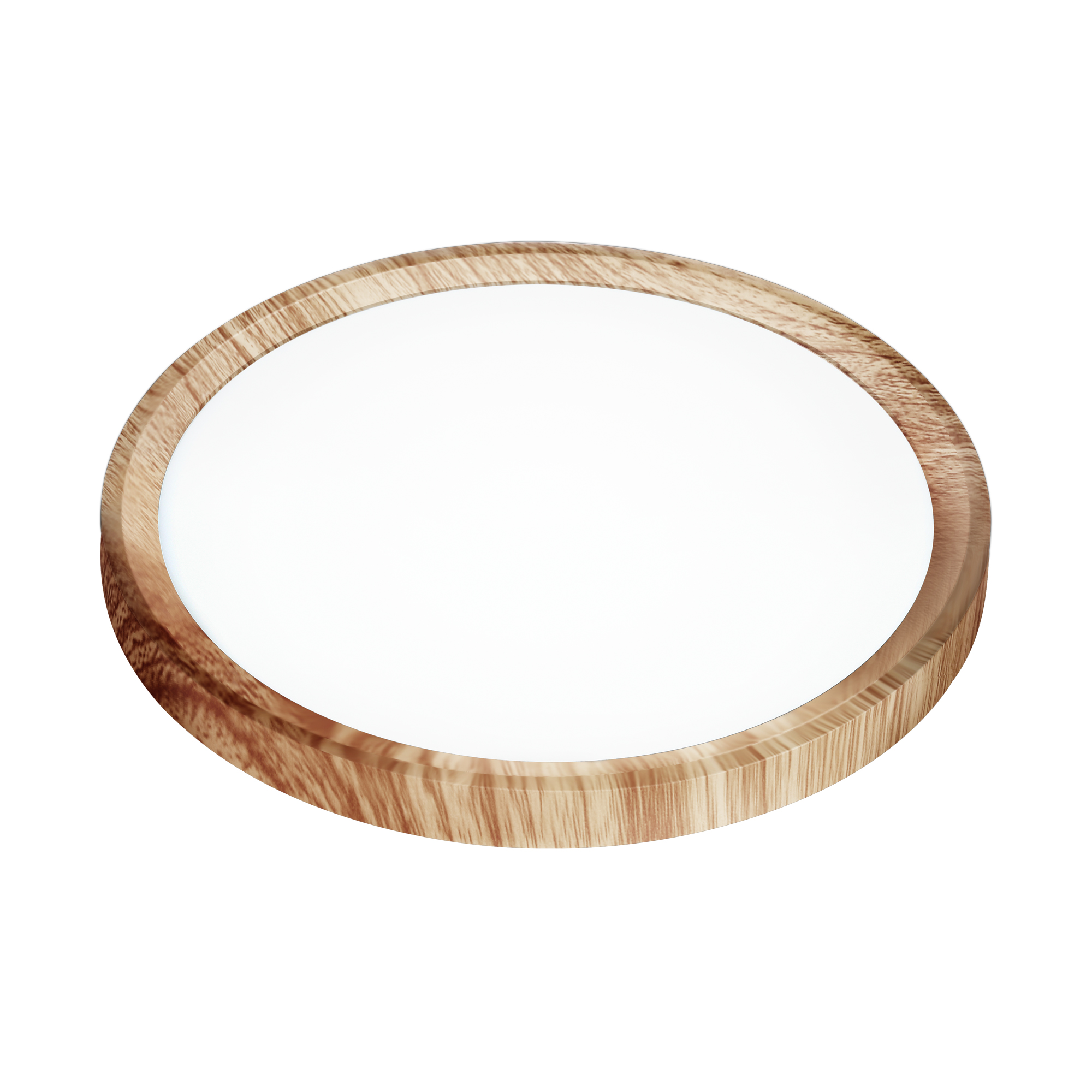 PANEL LED REDONDO SUPERFICIE MADERA NÓRDICA 300MM 24W 3CCT