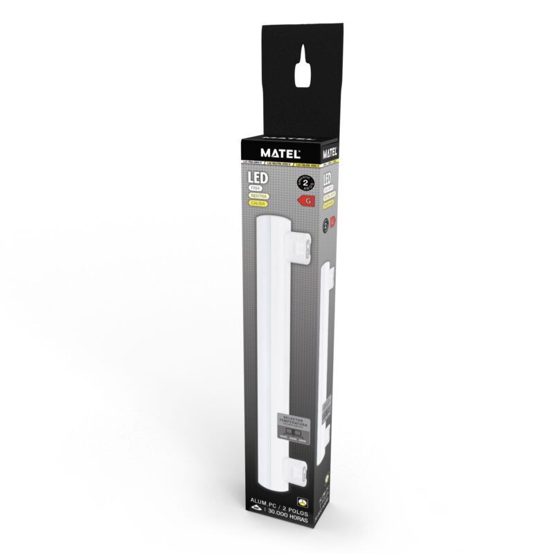 LINESTRA LED MATEL 2 POLOS 50CM S14S 8W CCT - Imagen 2