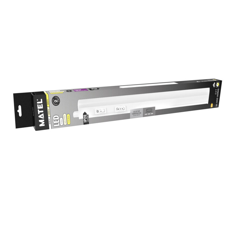 REGLETA LED T5 CON INTERRUPTOR 18W 1473MM CCT - Imagen 2