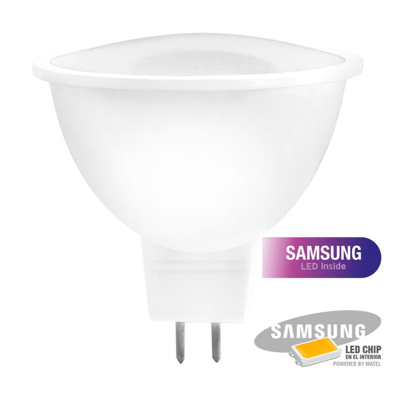 BOMBILLA LED SAMSUNG DICROICA 120º MR16 5W FRÍA