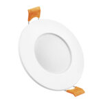 Aro LED redondo blanco 7W con difusor opal empotrable