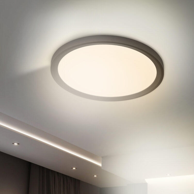 PANEL LED REDONDO SUPERFICIE NEGRO 400MM 32W CCT - Imagen 3