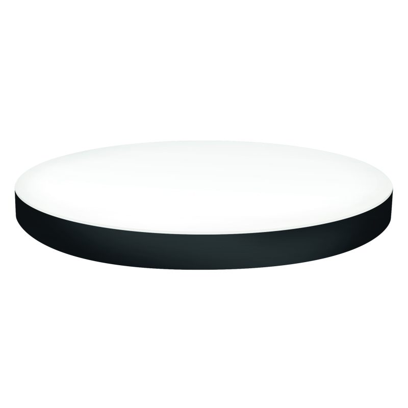 PLAFÓN LED REDONDO SUPERFICIE NEGRO 400MM 36W 3CCT