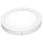 ista superior del plafón LED redondo Matel blanco de 24W en superficie