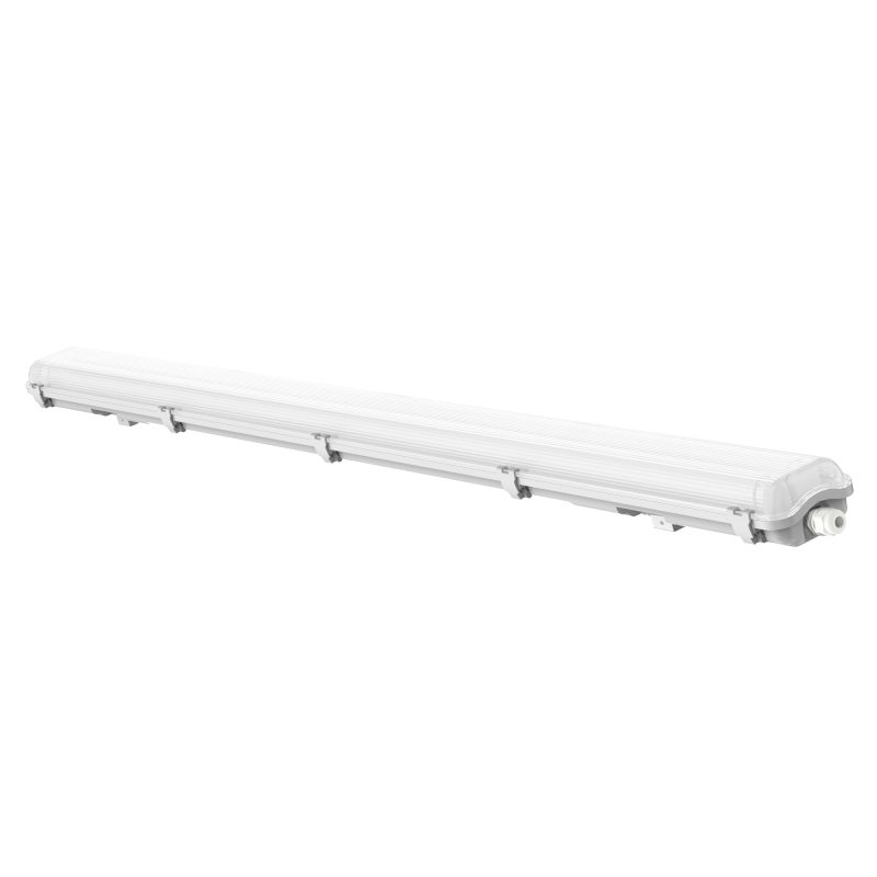 PANTALLA IP65 PARA 2 TUBOS LED 120CM ABS+PS - Imagen 2