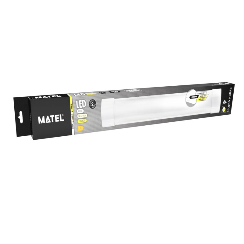 PANTALLA LED MATEL BLANCA PC 60x7,5CM 18W CCT - Imagen 3